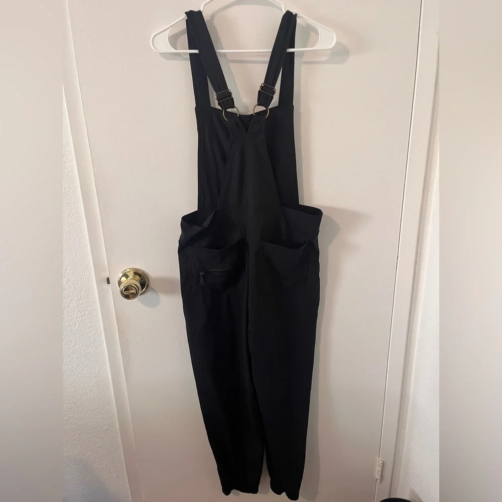 SWAAY Overall Jumpsuit in Black Eco-Friendly Adjustable Heart Zipper Pockets XL - Picture 8 of 12